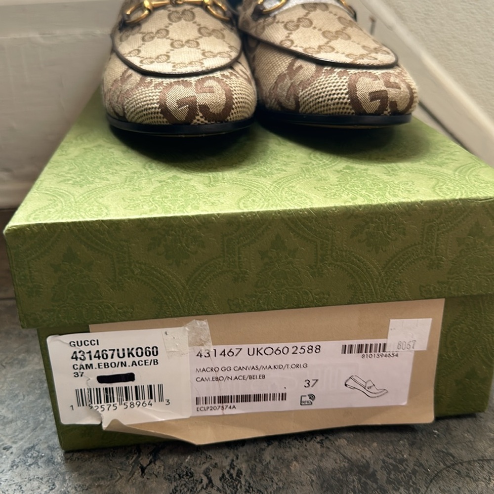 NEW Gucci Jordaan GG Women’s Loafers. UNWORN size 37 (7) - Picture 5 of 6